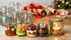 Riuso creativo dei barattoli di vetro: 4 idee pratiche per il cenone di Capodanno
