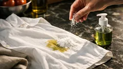 Come togliere le macchie d’olio dai vestiti con bicarbonato e detersivo per piatti