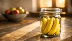 Come conservare le banane più a lungo senza frigo: il trucco del barattolo di vetro
