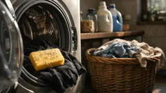 Il trucco della spugna in lavatrice per dire addio a pelucchi e peli sui vestiti
