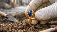 Scoperto in Norvegia un anello medievale d’oro con pietra blu: cosa rivela sul passato