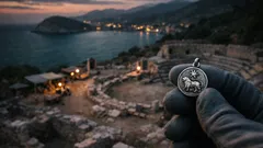 Scoperto ad Amos un pendente d’argento con leone e stella: il possibile legame con Ishtar