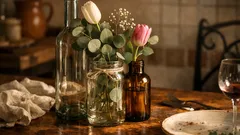 Bottiglie come vasi: 12 idee semplici per decorare casa con stile e zero sprechi