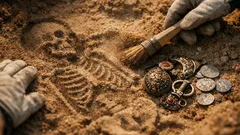 Scoperta nel Suffolk: necropoli anglosassone di 1.400 anni con tomba di rango e cavallo bardato