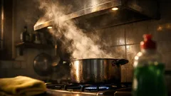 Come pulire la cappa in modo facile: il trucco del vapore che scioglie il grasso