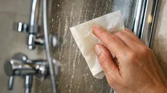 Il trucco della carta da forno per eliminare il calcare dal box doccia in pochi minuti