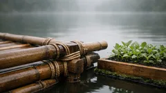 Ha costruito un villaggio galleggiante off-grid in un anno: la lezione di semplicità dal Vietnam