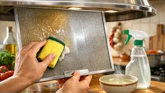 Come pulire la cappa della cucina e i filtri senza sgrassatori aggressivi
